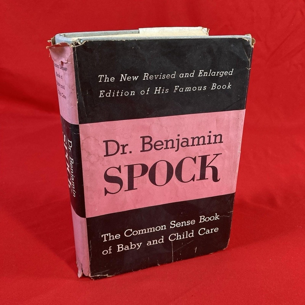 Dr. Benjamin Spock Common Sense Book Baby Care / HC DJ / Revised & Enlarged BCE